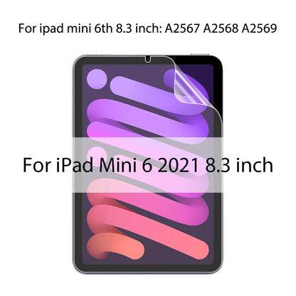 Paper Film Like Screen Protector PET For iPad 9.7 Air 2 3 10.5 Air 4 5 10.9 Pro 11 12.9 10.2 10 9th 8 7th Gen Mini 1 2 3 4 5 6