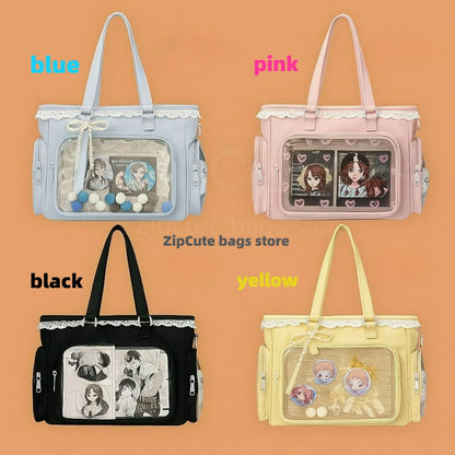 Ballet Girl Large Appetite Itabag Japanese Two-Dimension Single Shoulder Crossbody Bag Gift For Friends Women'S Handbag
