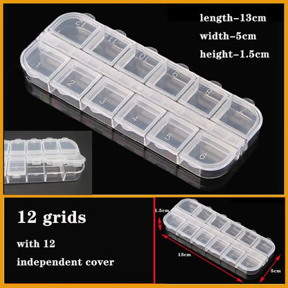 Transparent Plastic Screw Compartment Box – Jewelry, Earring & Tool Storage Organizer