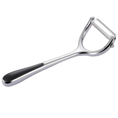 Zinc Alloy Potato Carrot Fruit Vegetable Peeler Black 2 in 1 Grater Peeling Tool Stainless Steel Kitchen Helper