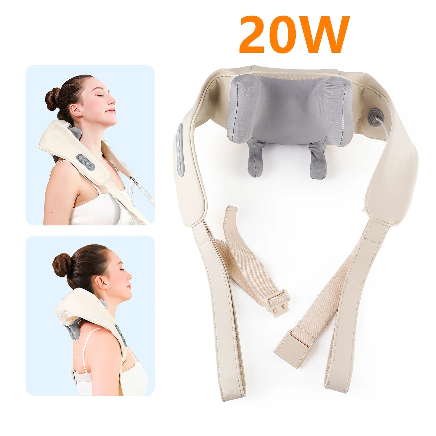26W Wireless Neck & Shoulder Kneading Massager Shawl