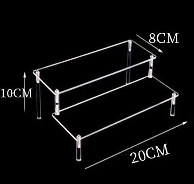 Clear Acrylic Display Stand For Anime Figures Cupcake Shelf Organizer Desserts Holder Jewels Display Risers Stand Perfume Stand
