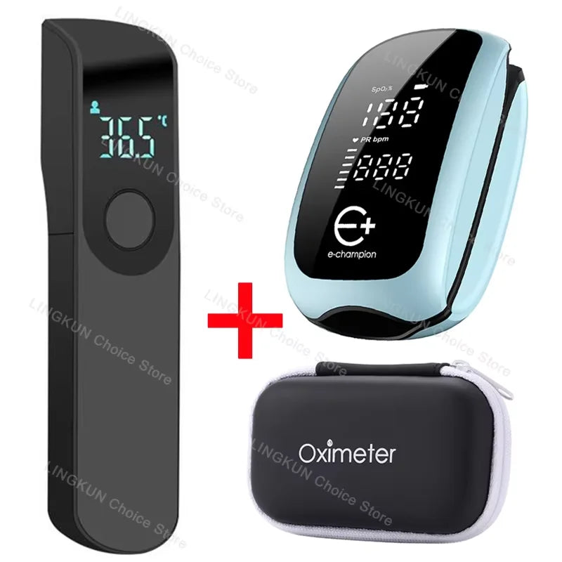 Rechargeable Medical Oximeter Strap Lanyard Fingertip Pulse Oximeter Blood Oxygen Saturation Monitor Digital LED Display Child