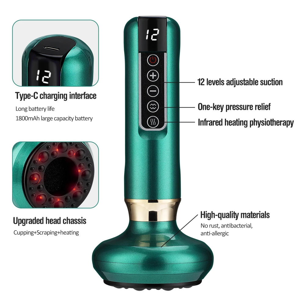 Smart Electric Vacuum Cupping & Massage Device