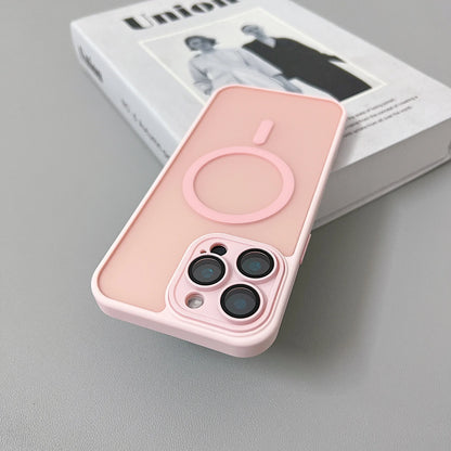 Magnetic Matte Translucent Armor Shockproof Case For iPhone 17 16 15 14 13 12 11 Pro Max Plus For Magsafe Wireless Charge Cover