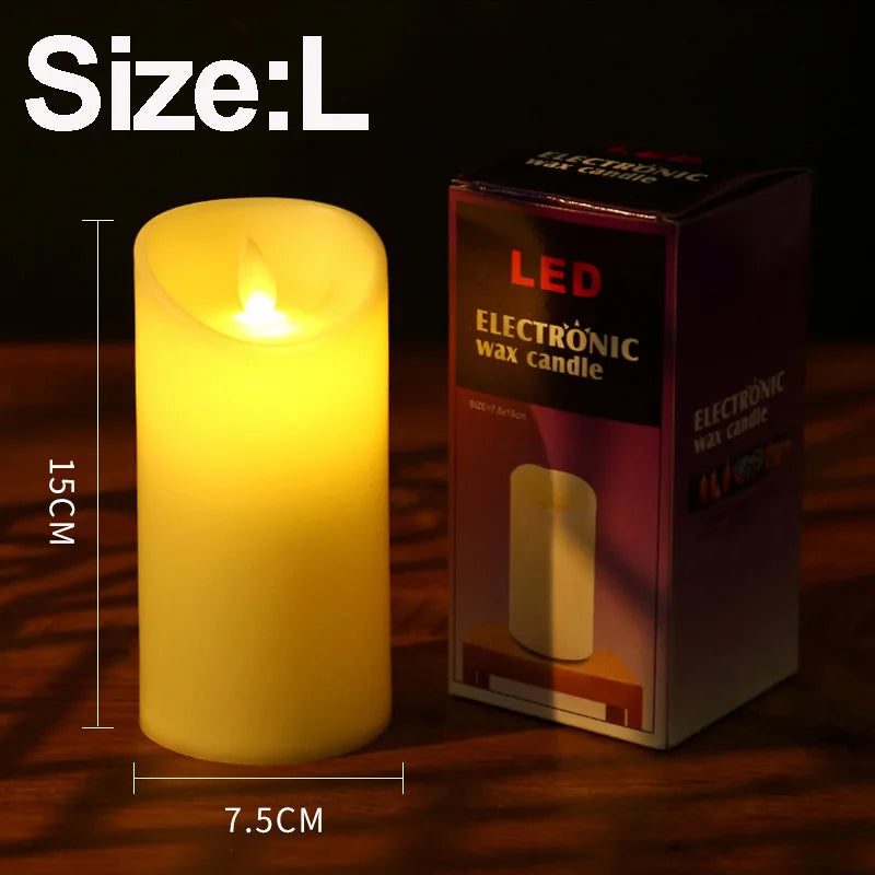 Moving Wick LED Candle Glowing Dancing Flame Candles Kid & Pet Safe Decoration Wholesale Electric Candle for Wedding Party Decor