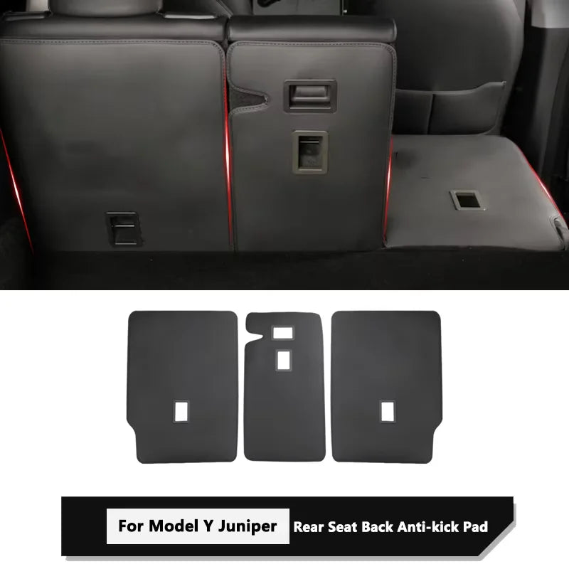 For Tesla Model Y Juniper Trunk Mat Full Coverage Trunk Both Side Guards Seat Backrest Protective Pad Cargo Liner Anti Dirty Mat