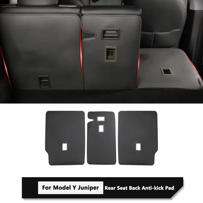 For Tesla Model Y Juniper Trunk Mat Full Coverage Trunk Both Side Guards Seat Backrest Protective Pad Cargo Liner Anti Dirty Mat