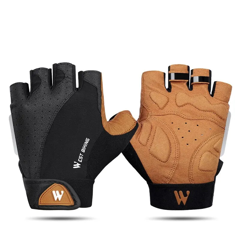 WEST BIKING Half Finger Cycling Gloves — Men & Women, MTB & Gym