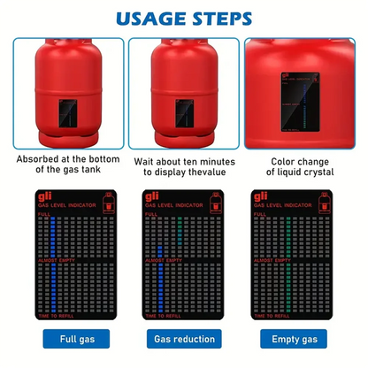 Gas Indicator Level Practical Propane Butane LPG Fuel Gas Tank Level Indicator For Measurement Of Gases At The Adhesive Product