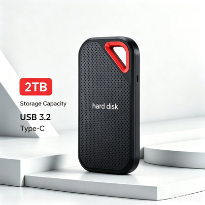 Light Pocket External Hard Drive1TB Hard Disk Storage Device Compatible SSD for MAC PC