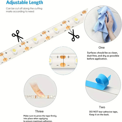 5V LED Light Strip Smart Dimmer Gesture Sensor Switch Control Easy to install Suitable For Living Room,Cupboard,Bedroom Lighting