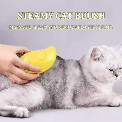 3-in-1 Electric Steam Brush for Cats and Dogs
