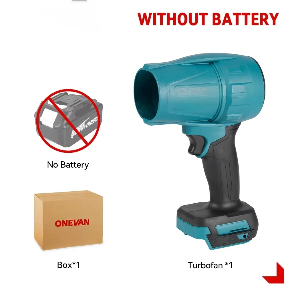 200M/S 2000W Brushless Turbo Fan Blowers  Snow Leaf Dust Blowing Tool for 21V 18V Battery Electric Handheld Jet Fan