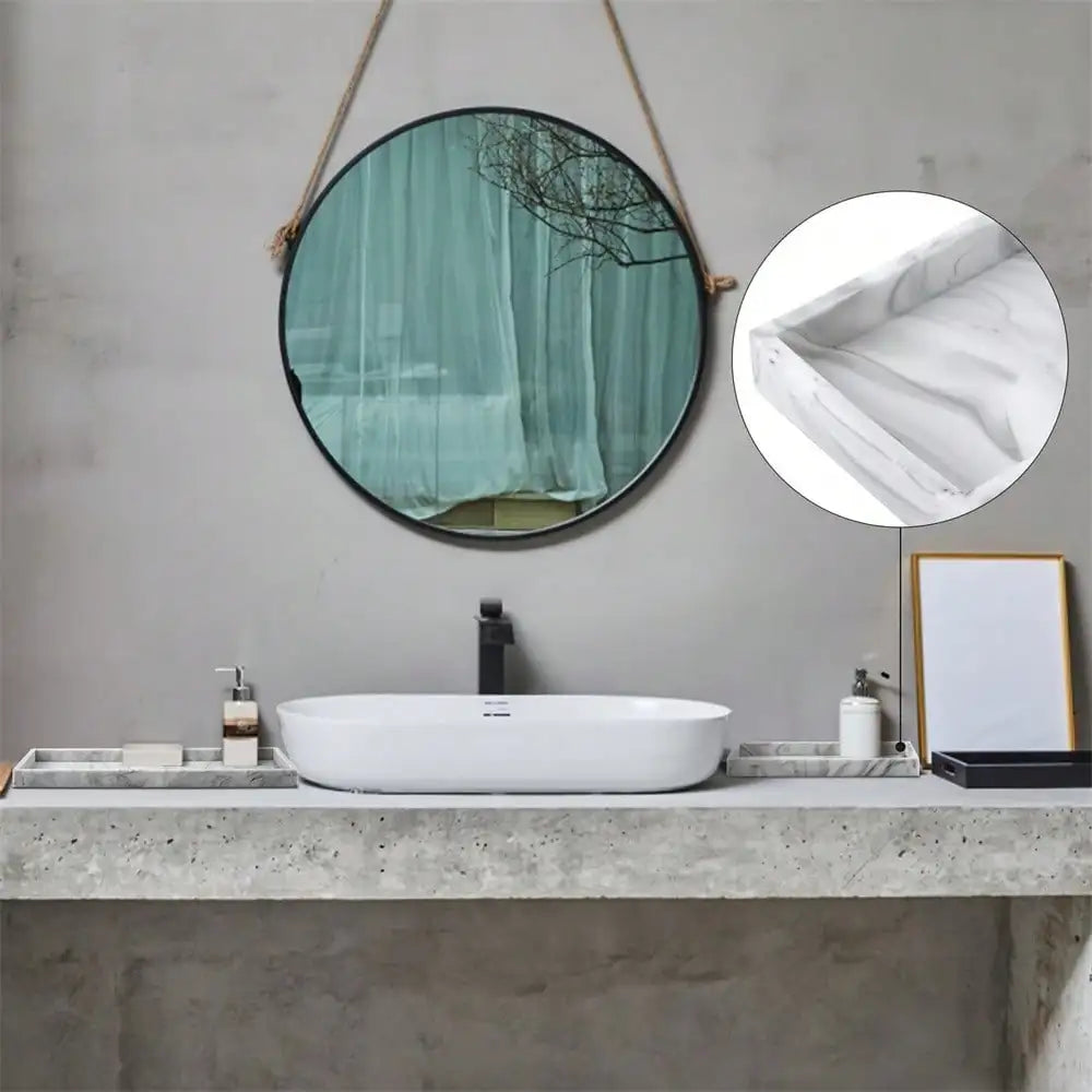 1 Pack Bathroom Tray Soft Silicone Jewelry Tray Dressing Table Decorative Bathroom Tray Organizer Suitable for Dressing Tables
