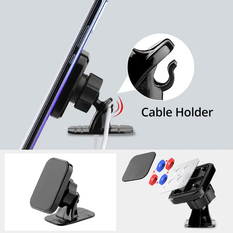 Magnetic Car Holder For IPhone Samsung Mobile Phone Holder Stand Car Air Vent Magnet Mount GPS Support Car Phone Holder