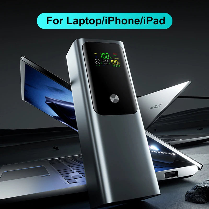 DIY Battery Charger Case PD 100W Fast Charging for 4PCS 21700 Polymer 20000mA Battery Power Bank Box for Macbook Need Welding