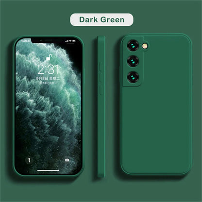 Delicate Liquid Silicone Camera Lens Protector Case For Samsung A17 A16 A56 A36 A15 S23 S24 S25 S26 UItra Plus Funda Coque Cover