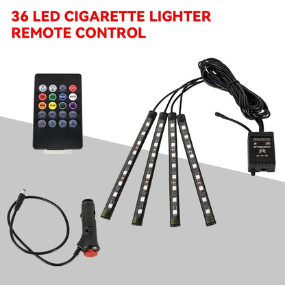 RGB Car Interior Ambient LED Light with Music Sync and App Control