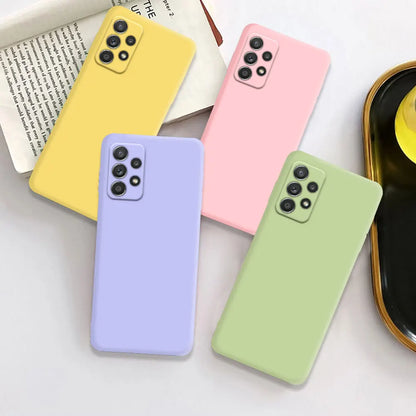Liquid Silicone Case for Samsung Galaxy A52 A72 A13 A23 A33 A53 A73 A04 A04E A14 A15 A24 A25 A34 A35 A55 A54 A22 A32 5G Cover