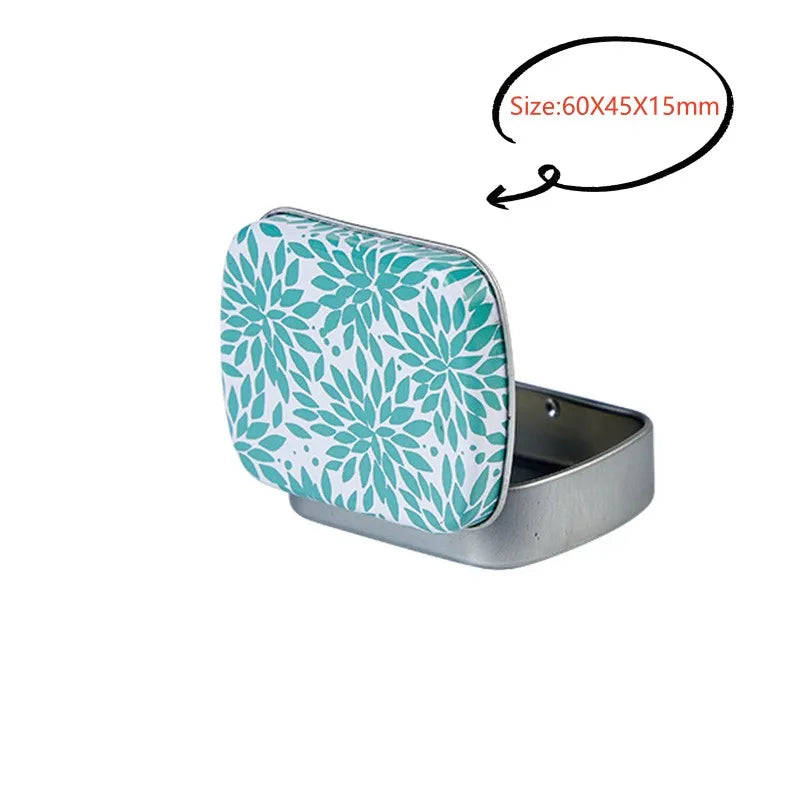 New Square Tin Storage Box – Silver Metal Box for Jewelry, Coins, Keys & Candy