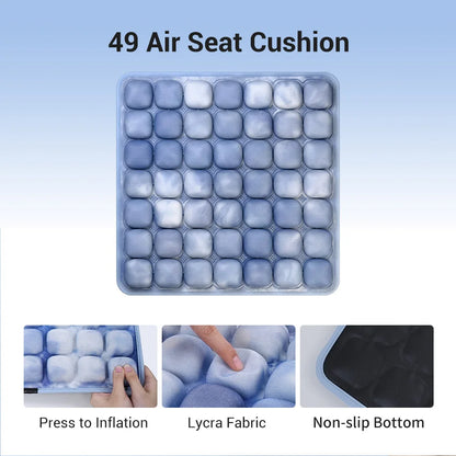 1pc 3D Ergonomic Chair Cushion For Long Sitting, Office Chair Car Seat Cushion, Adjustable Inflatable Cushion