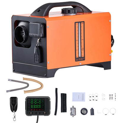 SucceBuy 8KW Diesel Air Heater DC12-24V Diesel Parking Heater with Remote Control Voice Announcement Car Heater Fit for RV Truck