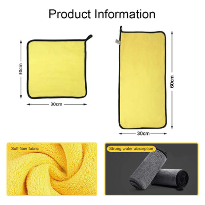Microfiber Car Wash and Detailing Towel – 30x30cm or 30x60cm