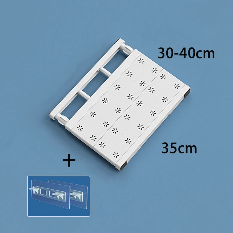 Adjustable Wardrobe Storage Shelves Clothing Closet Shelf Wall Mounted Rack for Bathroom Kitchen Cabinet Shelves Home Organizer