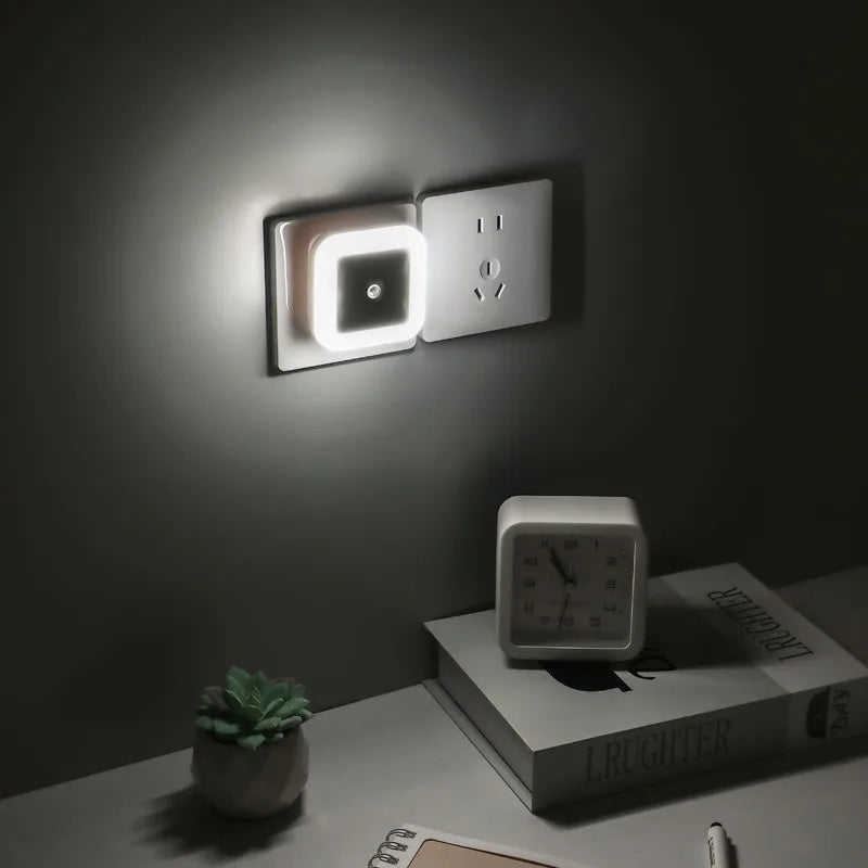 4pcs Night Lights, LED Night Light Lamp with Auto Dusk to Dawn Sensor, Nightlights for Hallway, Bedroom, Kitchen, Stairway