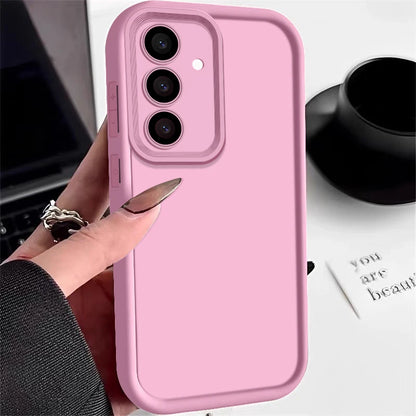 Soft TPU Case For Samsung Galaxy A56 A55 A54 A53 A35 A15 A16 A25 5G S24 S26 S25 Ultra S23 FE Candy Color Silicone Phone Cover