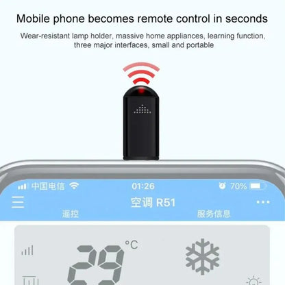 IR Wireless Infrared Remote Control Adapter Smartphone App Control Infrared Transmitter For IPhone Android
