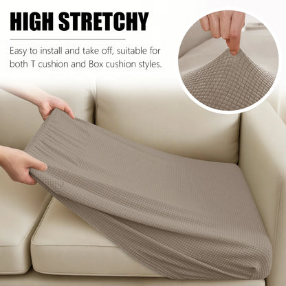 1 2 3 4 Seat Sofa Cushion Cover Back Combination Kit Cover Living Room Waterproof Jacquard Slipcover Couch Seat Protector Case