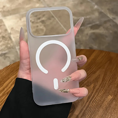 PC Frosted Magnetic Phone Case For iPhone 17 Pro Max/Air/12/13/14/15/16Pro Max Plus Samsung S26/S25 Edge/S24 Plus/S23 FE/S22