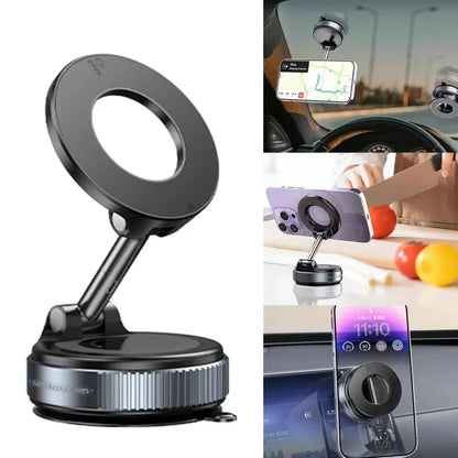 360° Magnetic Car Phone Holder with Vacuum Suction Cup