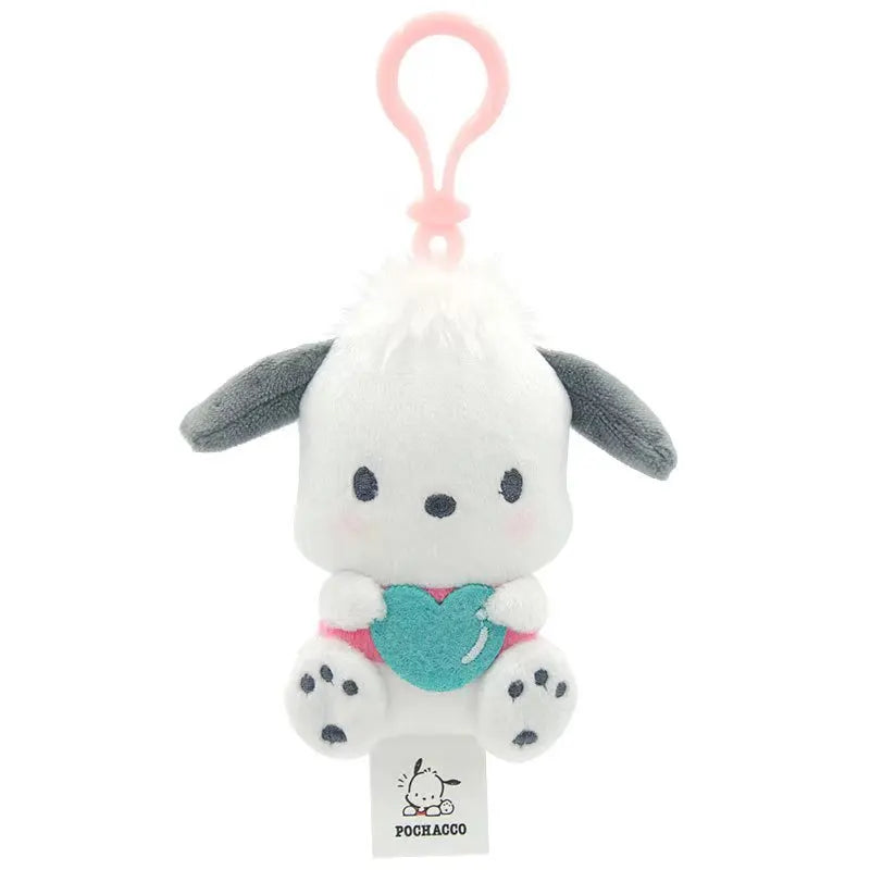 Genuine Sanrio Piano Plush Toy Hello Kitty My Melody Kuromi Cinnamoroll Cartoon Student Backpack Pendant Decoration Girl Gift