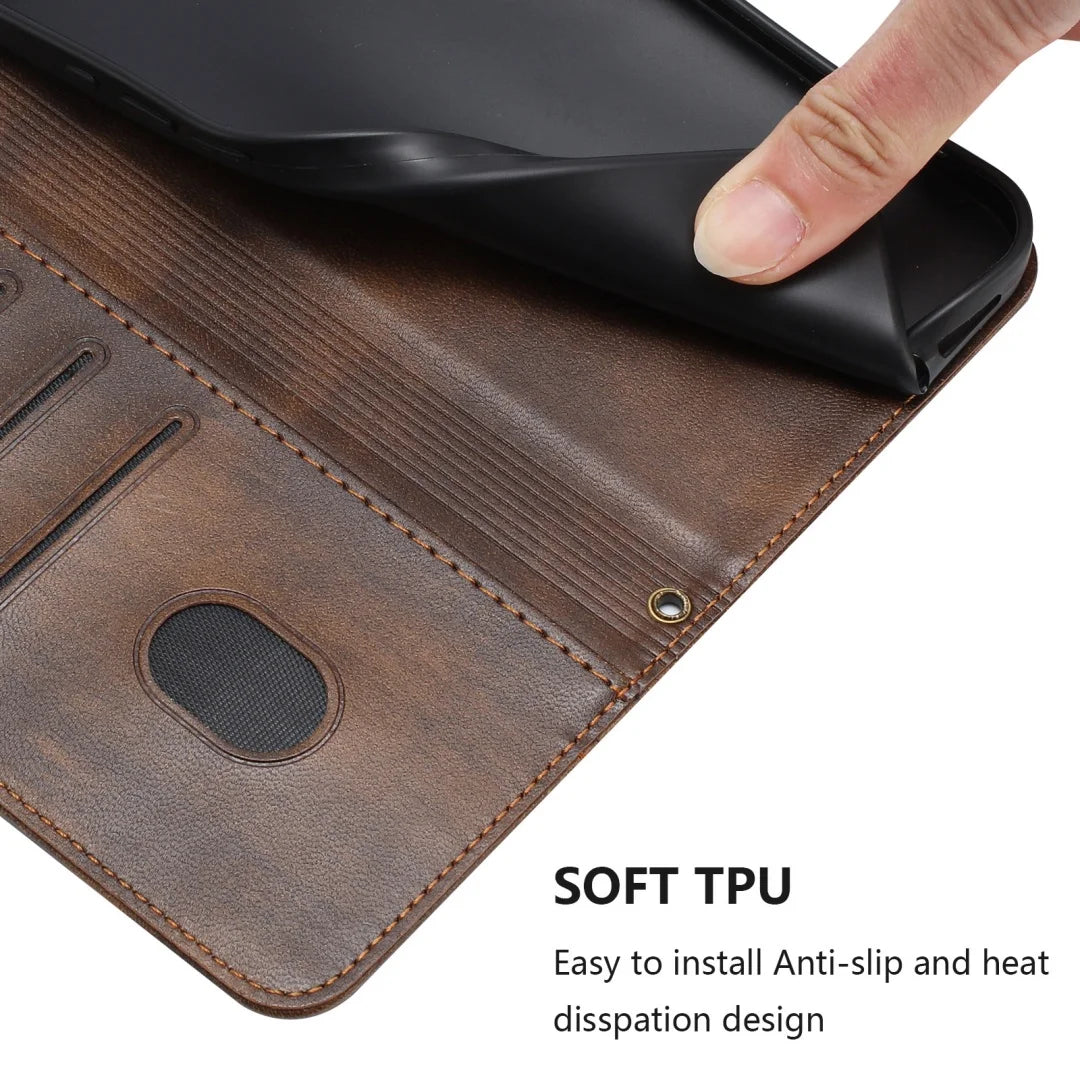 Leather Wallet Case For Samsung Galaxy A54 A34 A24 A14 A04e A04 Core A04 A73 A53 A33 A23 A13 A03 Core A03s A03 Phone Cover