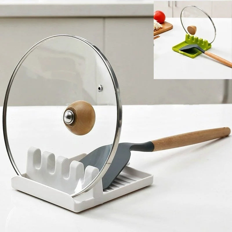 Non-Slip Kitchen Spoon & Spatula Holder – Countertop Rest