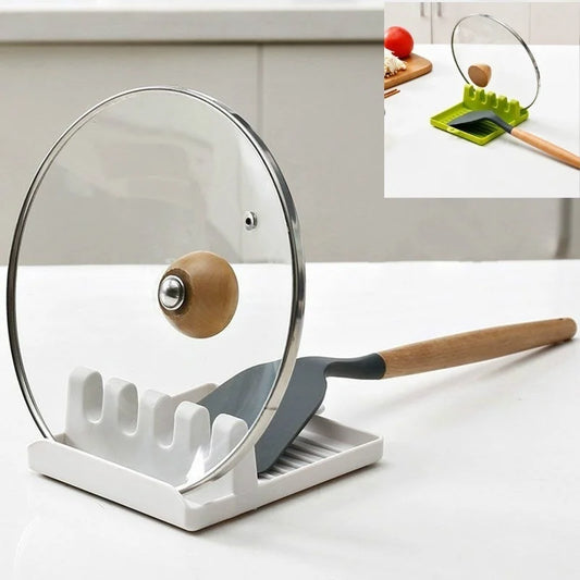 Non-Slip Kitchen Spoon & Spatula Holder – Countertop Rest
