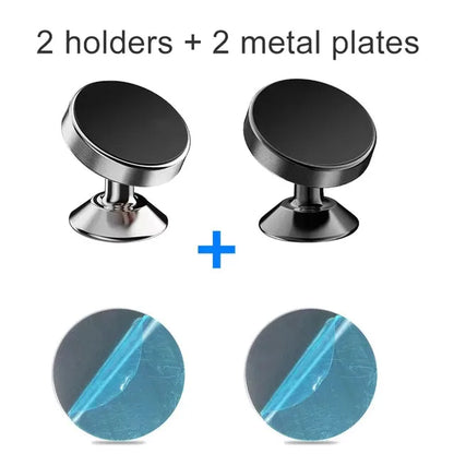 Magnetic Car Phone Stand Magnet Mount Bracket Adhesive Stick on Dashboard for iPhone 14 13 12 Pro Samsung Xiaomi Huawei Mobile