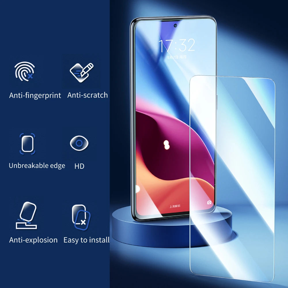 SmartDevil Tempered Glass for Xiaomi POCO F8 Pro F7 F5 F6 X7 Pro F4 Screen Protector for Poco X8Pro Max HD Protective Glass Film