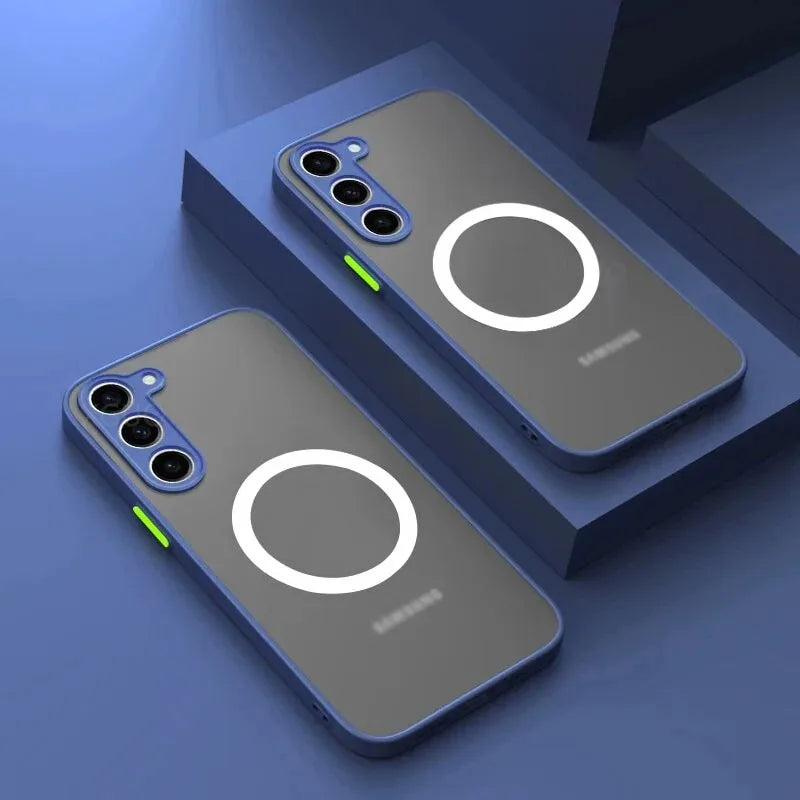Wireless Charge Case for Samsung Galaxy S25 S20 S24 S23 S22 S21 Ultra Plus FE A13 A14 A33 A34 A54 A53 A52 A51 A71 Magsafe Cover