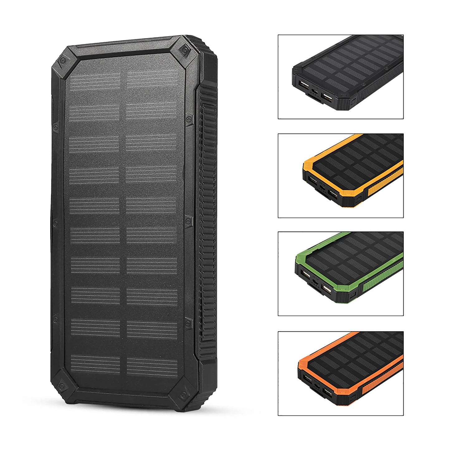New Portable 20000mAh Fast Charging Dual USB Polar Power Bank Case DIY Kit Solar Power Bank Case Power Bank