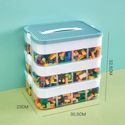 Plastic Storage Box For Lego Children Jigsaw Puzzle Building Block Container Classification Part Sort Box Kidroom Toy Organizer
