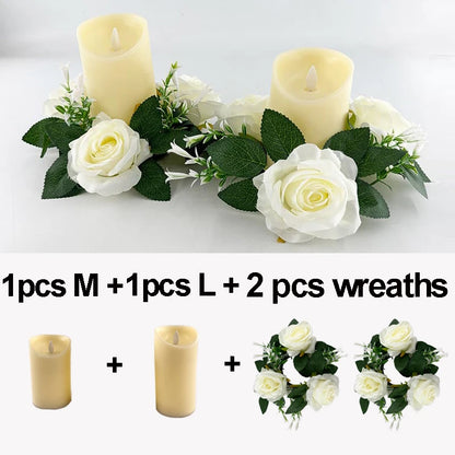 Moving Wick LED Candle Glowing Dancing Flame Candles Kid & Pet Safe Decoration Wholesale Electric Candle for Wedding Party Decor