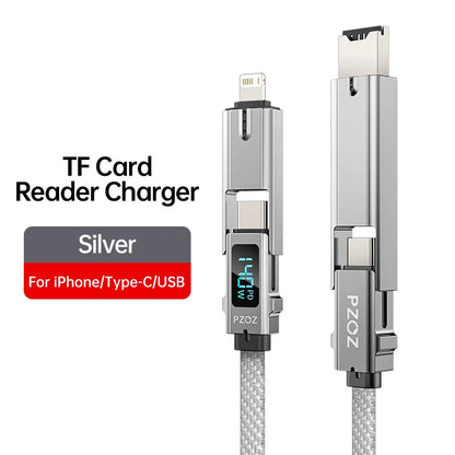 PZOZ For usb c to type c lightning micro tf card reader cable iphone iPad macbook mobile phone charger fast charging cable data