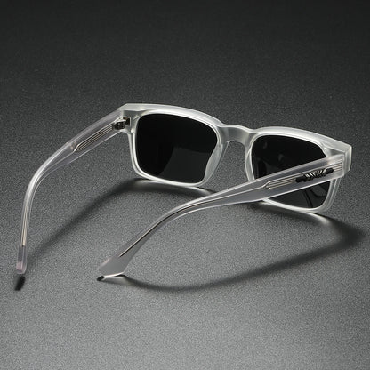 Quality Square Polarized Sunglasses Men Metal Core UV400 Unisex Sun Glasses Travel Hiking Beach Fishing Eyewear