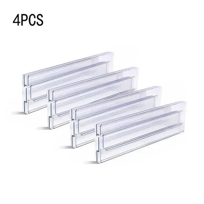 1/2/4/6/8PCS Drawer Wardrobe Dividers Organizers Expandable From Kitchen Drawer Organizer, Clear Plastic Partition Plate Tools