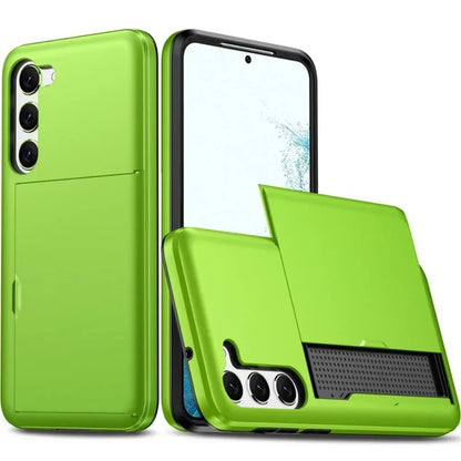 For Samsung Galaxy S26 S25 S24 Ultra S22 Plus S23 S21 S20 FE Note 20 A17 A55 Wallet Cover Card Holder Slot Shockproof Phone Case