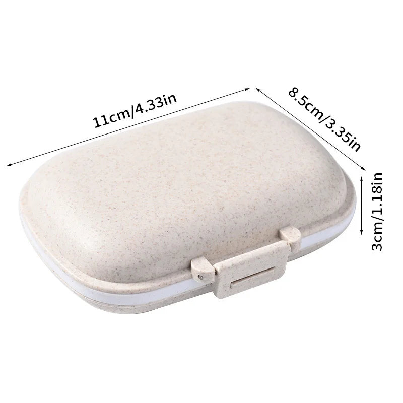 Portable Small Medicine Box Three Meals a Day Sealed Moisture-proof Seven Days a Week Carry-on Drugs Drug Sub-packaging Storage